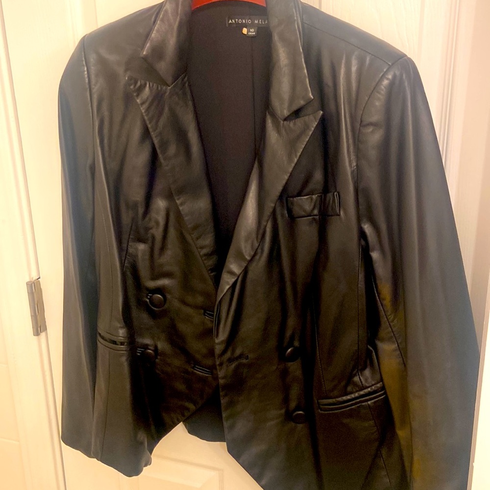 BRAND NEW Antonio Melani Leather Blazer